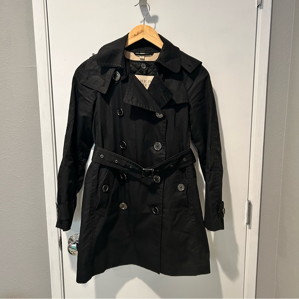 Burberry Brit Black Women's Trench Coat